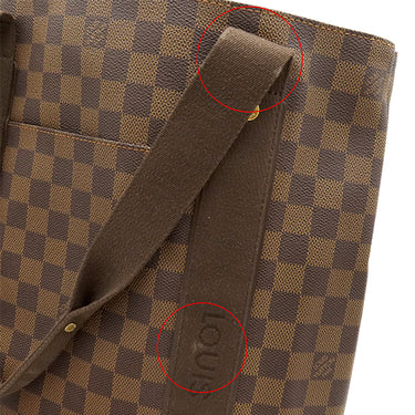 ルイヴィトン LOUIS VUITTON カバ ボブール N52006 ダミエ ダミエキャンバス トートバッグ ゴールド金具 茶