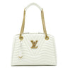 ルイヴィトン LOUIS VUITTON ニューウェーブ チェーントート M51978 スノー カーフ ショルダーバッグ ゴールド金具 白 ショルダー