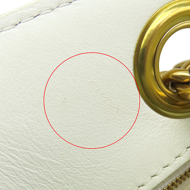 ルイヴィトン LOUIS VUITTON ニューウェーブ チェーントート M51978 スノー カーフ ショルダーバッグ ゴールド金具 白 ショルダー