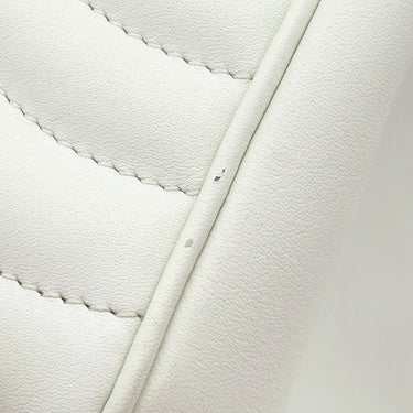 ルイヴィトン LOUIS VUITTON ニューウェーブ チェーントート M51978 スノー カーフ ショルダーバッグ ゴールド金具 白 ショルダー