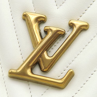 ルイヴィトン LOUIS VUITTON ニューウェーブ チェーントート M51978 スノー カーフ ショルダーバッグ ゴールド金具 白 ショルダー