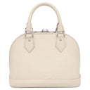 ルイヴィトン LOUIS VUITTON アルマBB M58706 クオーツ エピレザー 2WAYバッグ シルバー金具 オフホワイト ショルダー ハンドバッグ
