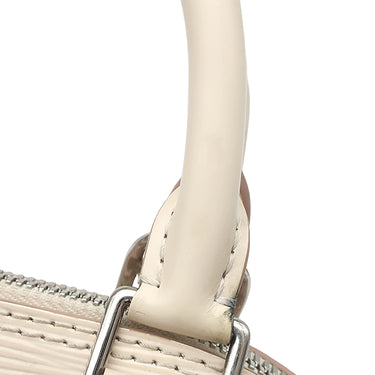 ルイヴィトン LOUIS VUITTON アルマBB M58706 クオーツ エピレザー 2WAYバッグ シルバー金具 オフホワイト ショルダー ハンドバッグ