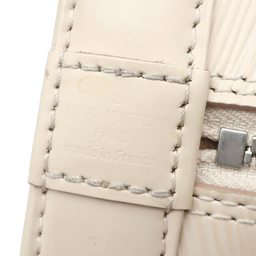 ルイヴィトン LOUIS VUITTON アルマBB M58706 クオーツ エピレザー 2WAYバッグ シルバー金具 オフホワイト ショルダー ハンドバッグ