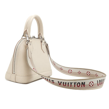 ルイヴィトン LOUIS VUITTON アルマBB M58706 クオーツ エピレザー 2WAYバッグ シルバー金具 オフホワイト ショルダー ハンドバッグ