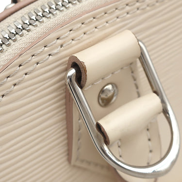 ルイヴィトン LOUIS VUITTON アルマBB M58706 クオーツ エピレザー 2WAYバッグ シルバー金具 オフホワイト ショルダー ハンドバッグ
