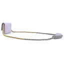 シャネル CHANEL CHANEL19 フラップ コインパース AP1787 ラベンダー ラムスキン チェーンウォレット マットゴールド金具