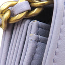 シャネル CHANEL CHANEL19 フラップ コインパース AP1787 ラベンダー ラムスキン チェーンウォレット マットゴールド金具