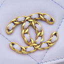 シャネル CHANEL CHANEL19 フラップ コインパース AP1787 ラベンダー ラムスキン チェーンウォレット マットゴールド金具