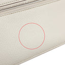 エルメス HERMES ベアンスフレ ベトン アリゲーターマット 長財布 シルバー金具 オフホワイト 二つ折り財布 クロコ