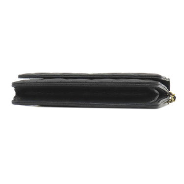 シャネル CHANEL マトラッセ チェーンショルダー A33814 ブラック キャビアスキン チェーンウォレット ゴールド金具 黒