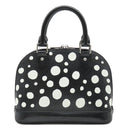 ルイヴィトン LOUIS VUITTON LV×YK アルマBB M21699 ブラック×ホワイト エピレザー 2WAYバッグ シルバー金具 草間彌生 パドロック欠品