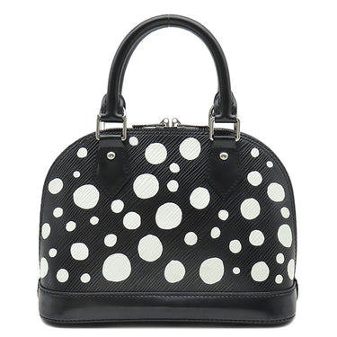 ルイヴィトン LOUIS VUITTON LV×YK アルマBB M21699 ブラック×ホワイト エピレザー 2WAYバッグ シルバー金具 草間彌生 パドロック欠品