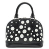 ルイヴィトン LOUIS VUITTON LV×YK アルマBB M21699 ブラック×ホワイト エピレザー 2WAYバッグ シルバー金具 草間彌生 パドロック欠品
