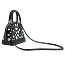 ルイヴィトン LOUIS VUITTON LV×YK アルマBB M21699 ブラック×ホワイト エピレザー 2WAYバッグ シルバー金具 草間彌生 パドロック欠品