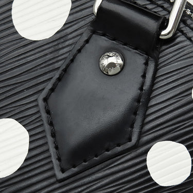 ルイヴィトン LOUIS VUITTON LV×YK アルマBB M21699 ブラック×ホワイト エピレザー 2WAYバッグ シルバー金具 草間彌生 パドロック欠品