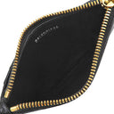 バレンシアガ BALENCIAGA Cash ロング コイン＆カード ホルダー 594214 ブラック レザー コインケース ゴールド金具 黒 ロゴ フラグメントケース