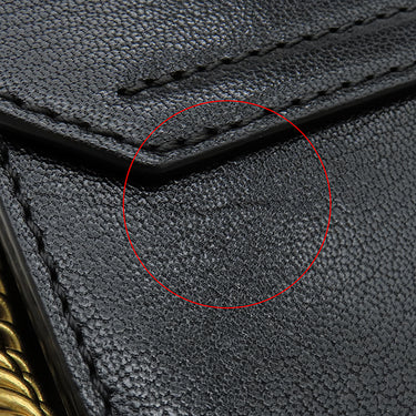 ジバンシイ GIVENCHY GV3 スモール チェーンバッグ BB501CB033 ブラック レザー スウェード 2WAYバッグ ゴールド金具 黒 ショルダー ハンドバッグ