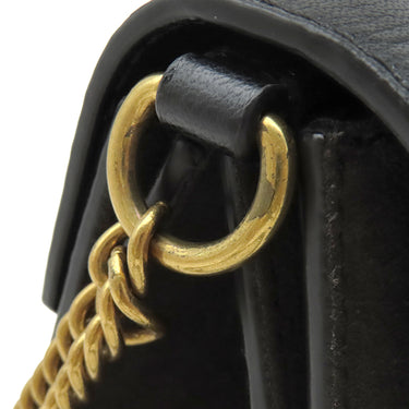 ジバンシイ GIVENCHY GV3 スモール チェーンバッグ BB501CB033 ブラック レザー スウェード 2WAYバッグ ゴールド金具 黒 ショルダー ハンドバッグ