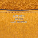エルメス HERMES コンスタンス3 ミニ ヴェルソ ムタード×ローズアザレ シェーブル ショルダーバッグ シルバー金具 バイカラー