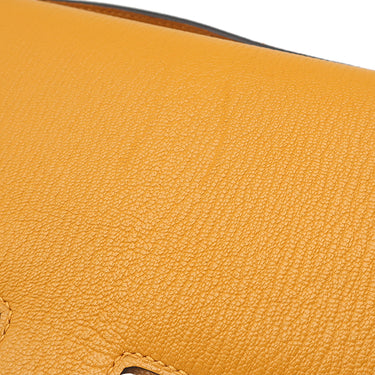 エルメス HERMES コンスタンス3 ミニ ヴェルソ ムタード×ローズアザレ シェーブル ショルダーバッグ シルバー金具 バイカラー