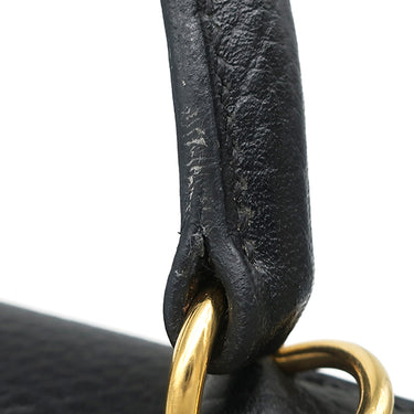 エルメス HERMES ケリー28 内縫い ブラック トゴ 2WAYバッグ ゴールド金具 黒 ハンドバッグ ショルダー