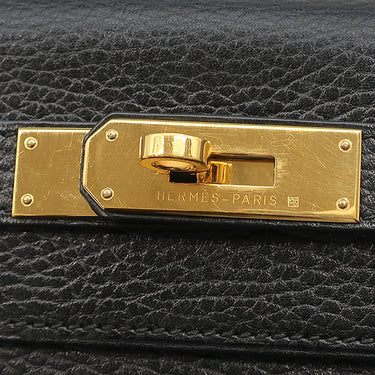 エルメス HERMES ケリー28 内縫い ブラック トゴ 2WAYバッグ ゴールド金具 黒 ハンドバッグ ショルダー