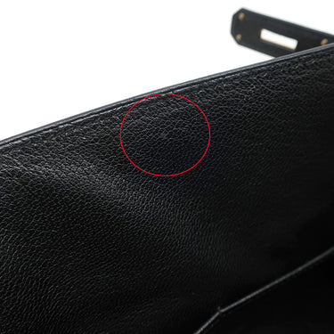 エルメス HERMES ケリー28 内縫い ブラック トゴ 2WAYバッグ ゴールド金具 黒 ハンドバッグ ショルダー