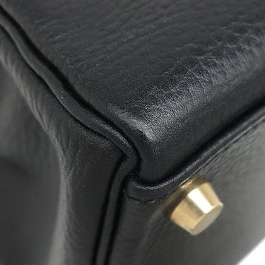 エルメス HERMES ケリー28 内縫い ブラック トゴ 2WAYバッグ ゴールド金具 黒 ハンドバッグ ショルダー
