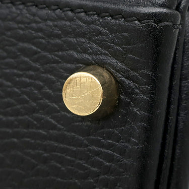 エルメス HERMES ケリー28 内縫い ブラック トゴ 2WAYバッグ ゴールド金具 黒 ハンドバッグ ショルダー