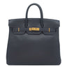 エルメス HERMES オータクロア32 ブルーインディゴ フィヨルド ハンドバッグ ゴールド金具 紺 リカラー有