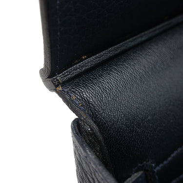 エルメス HERMES オータクロア32 ブルーインディゴ フィヨルド ハンドバッグ ゴールド金具 紺 リカラー有