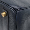 エルメス HERMES オータクロア32 ブルーインディゴ フィヨルド ハンドバッグ ゴールド金具 紺 リカラー有