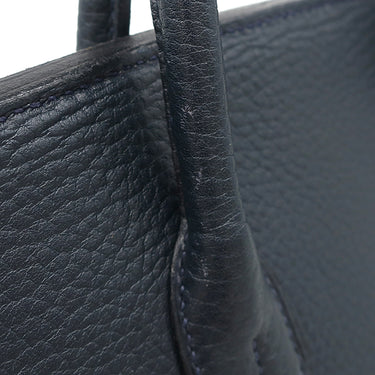 エルメス HERMES オータクロア32 ブルーインディゴ フィヨルド ハンドバッグ ゴールド金具 紺 リカラー有