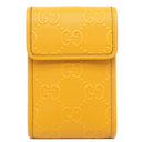 グッチ GUCCI GGエンボス ミニ ショルダーバッグ 625571 イエロー レザー GGエンボスレザー ショルダーバッグ シルバー金具