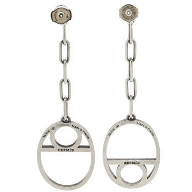 エルメス HERMES シェーヌダンクル ゲーム シルバー シルバー925 ピアス AG925 シルバー ドロップ スウィング