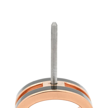 エルメス HERMES ポップアッシュ Hピアス ブラック×ローズゴールド GP エナメル ピアス ピンクゴールド 黒 Hモチーフ