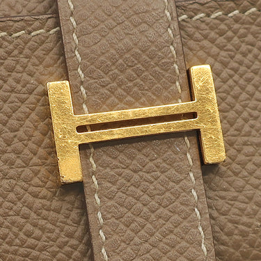 エルメス HERMES ベアン 4連 キーケース エトゥープ ヴォーエプソン キーケース ゴールド金具 グレージュ 4本