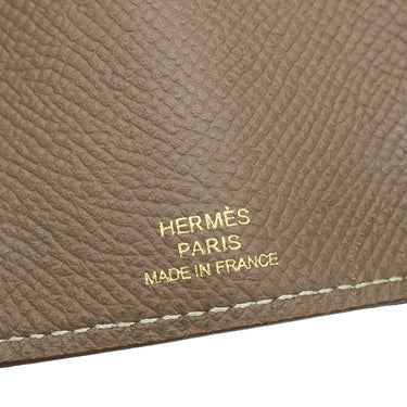 エルメス HERMES ベアン 4連 キーケース エトゥープ ヴォーエプソン キーケース ゴールド金具 グレージュ 4本