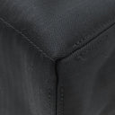 エルメス HERMES アカプルコPM ブラック トワルシェブロン レザー ハンドバッグ シルバー金具 黒 トート