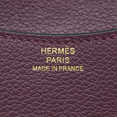 エルメス HERMES コンスタンス スリム ヴェルソ ウォレット カシス×ブルーロイヤル エバーカラー 二つ折り財布 ゴールド金具