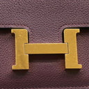 エルメス HERMES コンスタンス スリム ヴェルソ ウォレット カシス×ブルーロイヤル エバーカラー 二つ折り財布 ゴールド金具