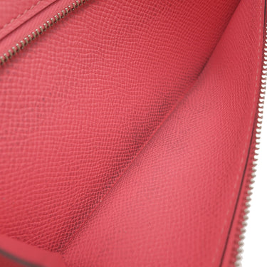エルメス HERMES ベアンスフレ ローズアザレ ヴォーエプソン 長財布 シルバー金具 ピンク