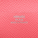 エルメス HERMES ベアンスフレ ローズアザレ ヴォーエプソン 長財布 シルバー金具 ピンク