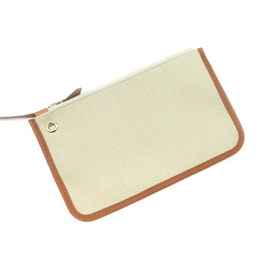 エルメス HERMES エールバッグジップPM 31 ベージュ×ゴールド トワルアッシュ ヴァッシュハンター 2WAYバッグ ゴールド金具 茶 トワルH