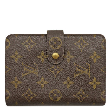 ルイヴィトン LOUIS VUITTON ポルト パピエ ジップ M61207 モノグラム モノグラムキャンバス 二つ折り財布 ゴールド金具 茶 ポケットケース欠品
