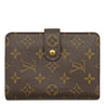 ルイヴィトン LOUIS VUITTON ポルト パピエ ジップ M61207 モノグラム モノグラムキャンバス 二つ折り財布 ゴールド金具 茶 ポケットケース欠品