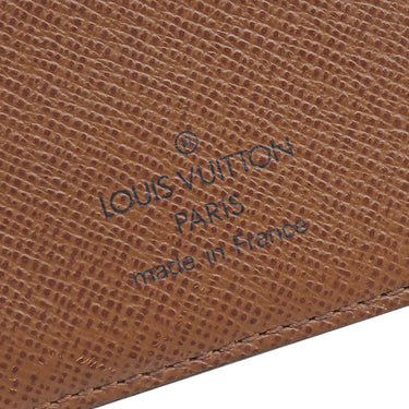 ルイヴィトン LOUIS VUITTON ポルト パピエ ジップ M61207 モノグラム モノグラムキャンバス 二つ折り財布 ゴールド金具 茶 ポケットケース欠品