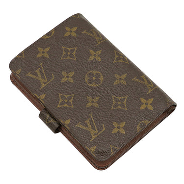 ルイヴィトン LOUIS VUITTON ポルト パピエ ジップ M61207 モノグラム モノグラムキャンバス 二つ折り財布 ゴールド金具 茶 ポケットケース欠品