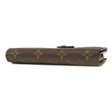 ルイヴィトン LOUIS VUITTON ポルト パピエ ジップ M61207 モノグラム モノグラムキャンバス 二つ折り財布 ゴールド金具 茶 ポケットケース欠品